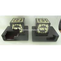 Tefillin Boxes Silver Nickel Color ,Right-Handed Black Tefillin Box Set