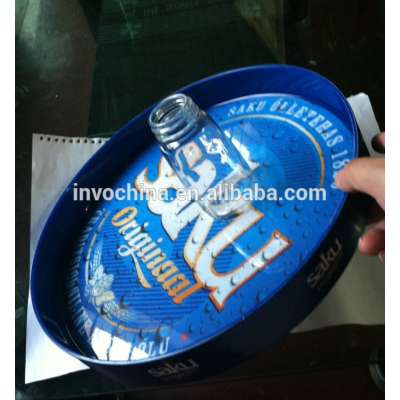 12" Customized Anti-Slip Plastic Beer Serving Tray with beautiful printing 32*4cm BST005L