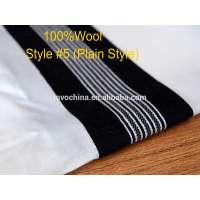 100% Virgin Wool Ultra Lightweight Tallit in Black and White Stripes Size 72" L X 65" W